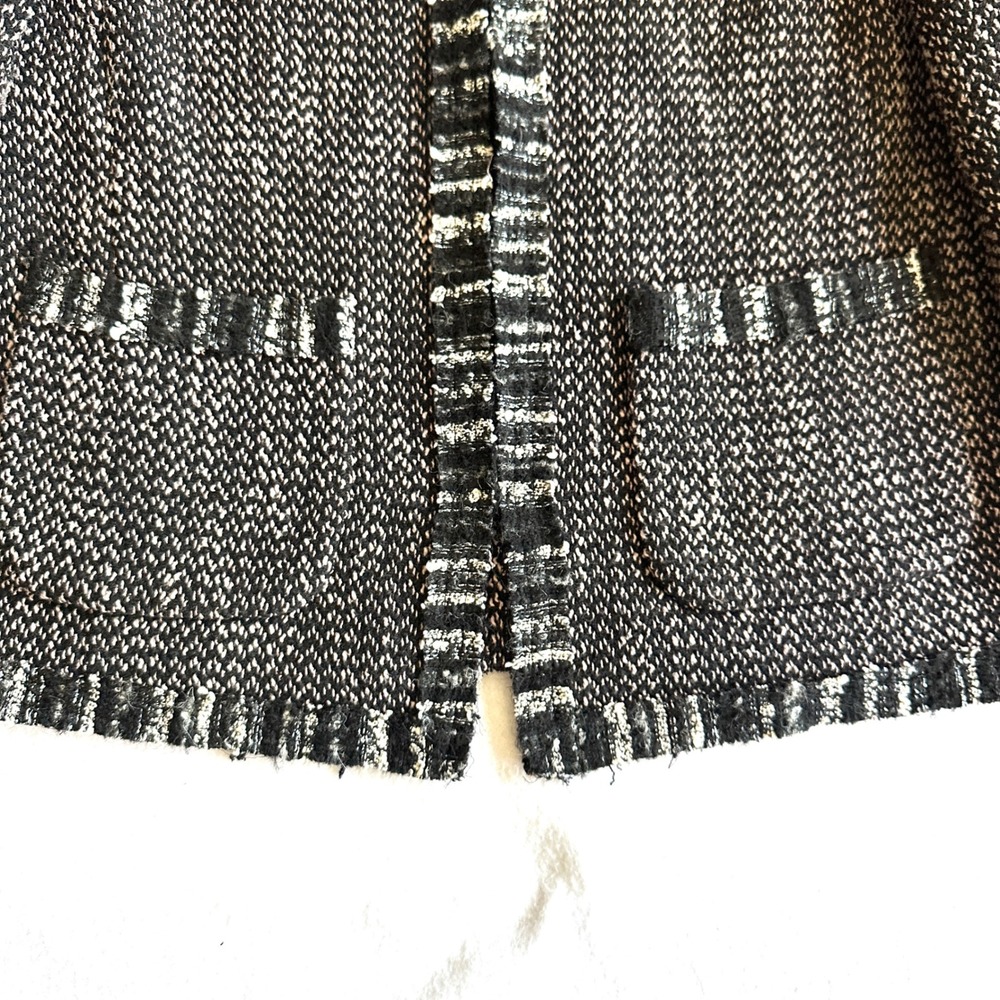 Rebecca Taylor Sz 4 Bird Embroidered Tweed Frayed Raw Hem Jacket Blazer Beaded - Picture 5 of 14